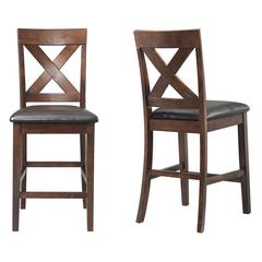 Alexa Counter Height Side Chair Set in Cherry