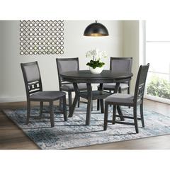 Taylor Standard Height 5PC Dining Set-Table and Four Side Chairs in Gray