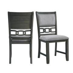 Taylor Standard Height Side Chair Set in Gray
