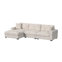 Mesa Modular 3PC Sectional Set with LHF Chaise in Steno Beige