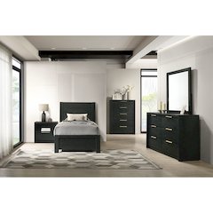 Ardmore Bend Twin Bed in Black