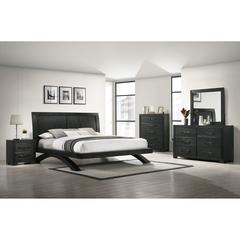Kenn 5-Drawer Chest in Black