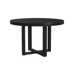 Grenada 47.5" Round Dining Table in Black