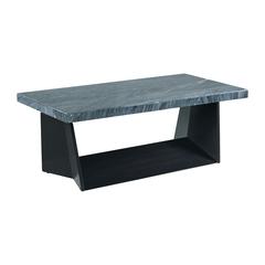 Tobias Coffee Table with Dark Marble Top