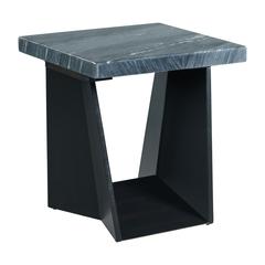 Tobias End Table with Dark Marble Top
