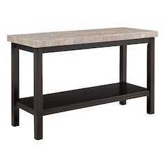 Elegant Console Table with Marble Top for Living Room and Entryway