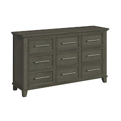 Henrik 9-Drawer Dresser in Grey