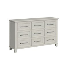 Henrik 9-Drawer Dresser in Ivory
