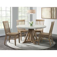 Liam Round 5PC Dining Set-Table & Four Chairs