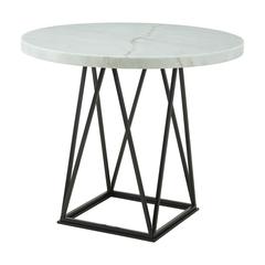 White Marble Top Counter Height Dining Table