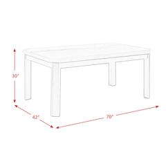 Celine White Marble Standard Height Dining Table