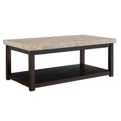 Caleb Coffee Table w/ Marble Top