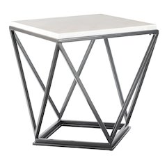 Conner End Table W/ Metal Leg