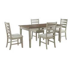 5PC Standard Height Dining Set -Rectangular Table and Four Chairs