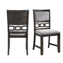 Taylor Standard Height Side Chair Set in Walnut