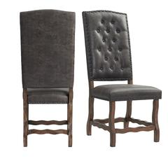 Hayward Tufted Tall Back Side Chair Set