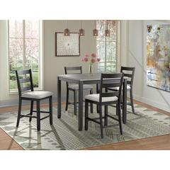 Kona Gray 5PC Counter Height Dining Set-Table & Four Chairs