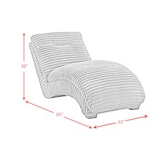 Victoria Chaise in Masis Cocoa