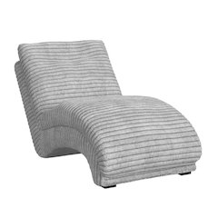 Victoria Chaise in Masis Silver