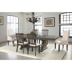 Stanford 7PC Dining Set-Table, 4 Side Chairs & 2 Parson Chairs