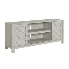 Holmes 70" TV Stand with Sliding Door in White