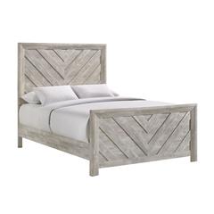 Keely Full Panel Bed in White