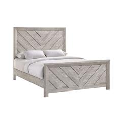 Keely Queen Panel Bed in White