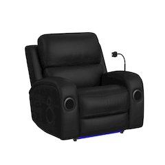 P3 Power Glider Recliner, Ipad holder, wireless charger, USB in Aline Black