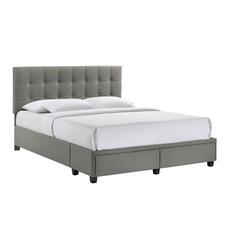 Pasadena Queen Storage Bed W/Tacoma Grey CM 003 (3A Packing)
