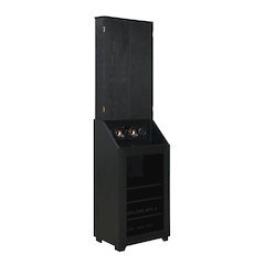 Cyclone Dartboard Cabinet with Speaker and LED in Black (3A Packing)
