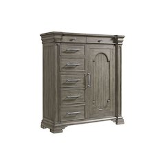 Paterson  1 Door and 7-Drawer Chest in Grey