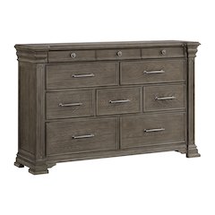 Paterson  10-Drawer Dresser in Grey