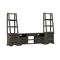 Hyde 3PC Entertainment Unit With 71'' TV Console in Charcoal