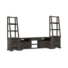 Hyde 3PC Entertainment Unit With 82'' TV Console in Charcoal