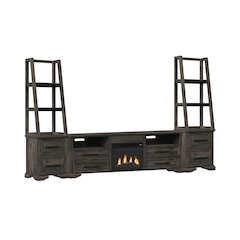 Hyde 4PC Entertainment Unit With 82'' TV Console in Charcoal