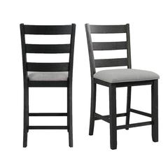 Kona Counter Height Side Chair Set in Black
