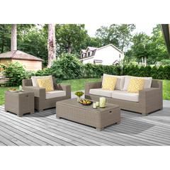 Camal Rectangular Coffee Table - Tan
