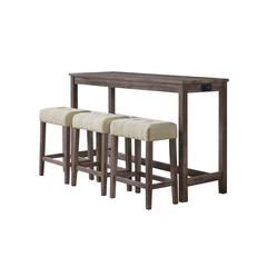 Turner Multipurpose Bar Table Set in Grey