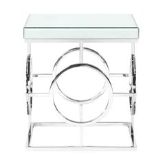 Katie Square Mirrored End Table