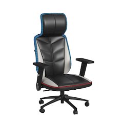 Salzburg Gaming Chair with LED and Speaker in Black and Khaki - 3A Packing