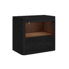 Camelot Nightstand with USB and LED in Black