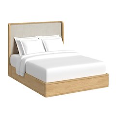 Camelot Queen UPH Bed in Natural