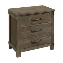 Jack 2-Drawer Nightstand with USB Ports
