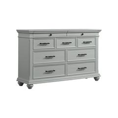 Brooks 9-Drawer Dresser in Grey