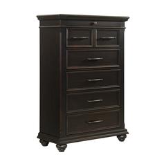 Brooks 6-Drawer Chest in Black