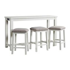 Stanford Multipurpose Bar Table Set in White
