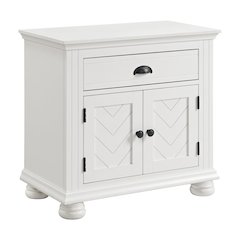 Conaughey  1-Drawer Nightstand in White
