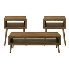 Monica Three Pack Occasional Set in Brown
