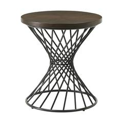 Picket House Furnishings Williams Round End Table in Walnut