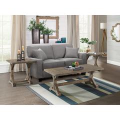 Finn 3PC Accent Trestle Table Set-Coffee Table & Two End Tables